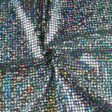 Hologramm Hologramm Pailletten Quadrat Silber Schwarz - Ribes y Casals