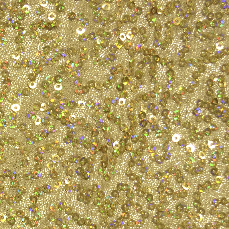 Goldener Lycra-Paillettenstoff - Ribes y Casals