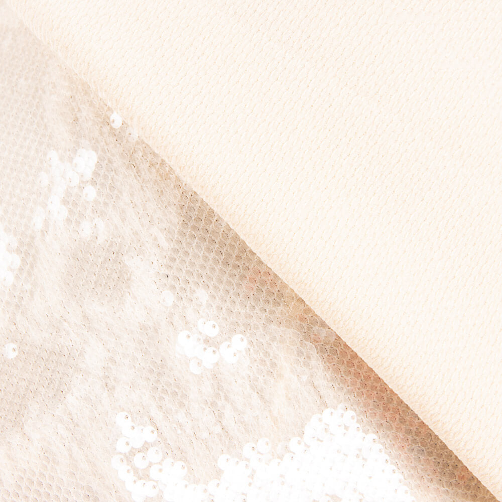 Reversible Pailletten Hellbeige - Ribes y Casals
