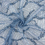 Reststück Paillettenstoff „Fiesta“ Blau – verschiedene Größen x 120 cm breit - Ribes y Casals