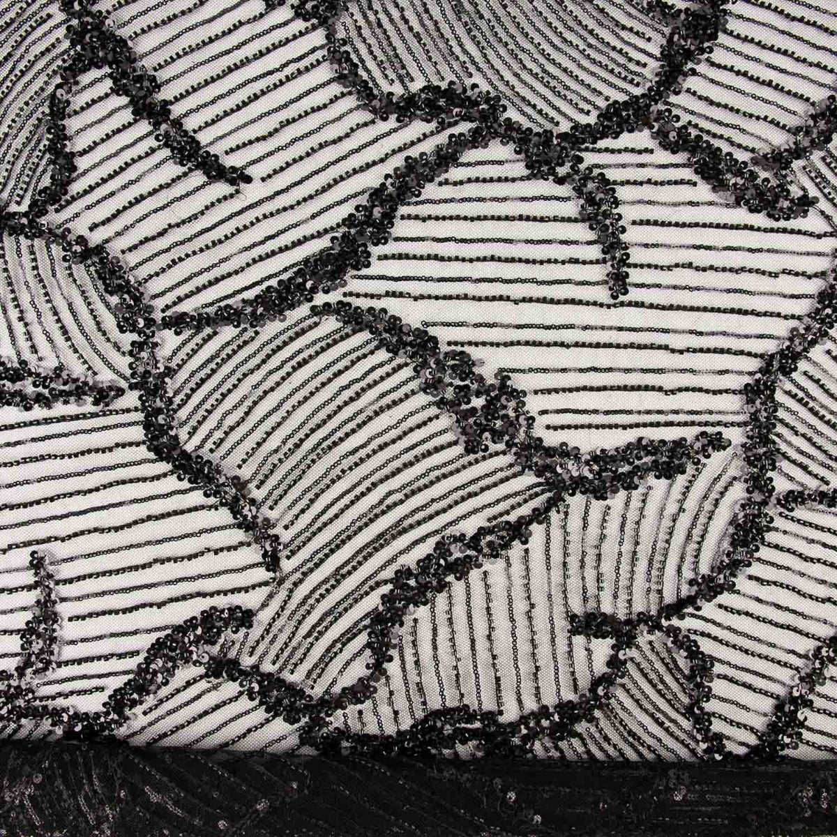 Paillettenstoff „Fiesta“ schwarz – verschiedene Größen x Breite 120 cm - Ribes y Casals