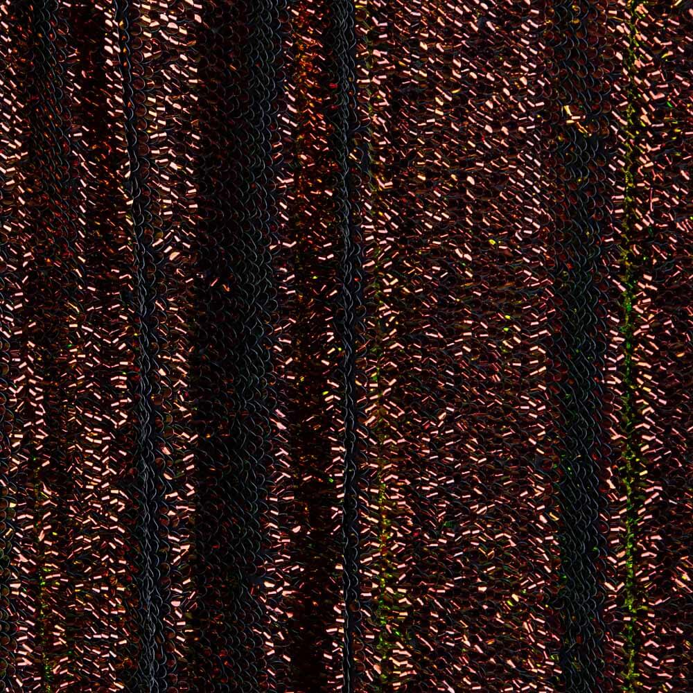 Holographischer Paillettenstoff Holograph Copper 50 x 135 cm - Ribes y Casals