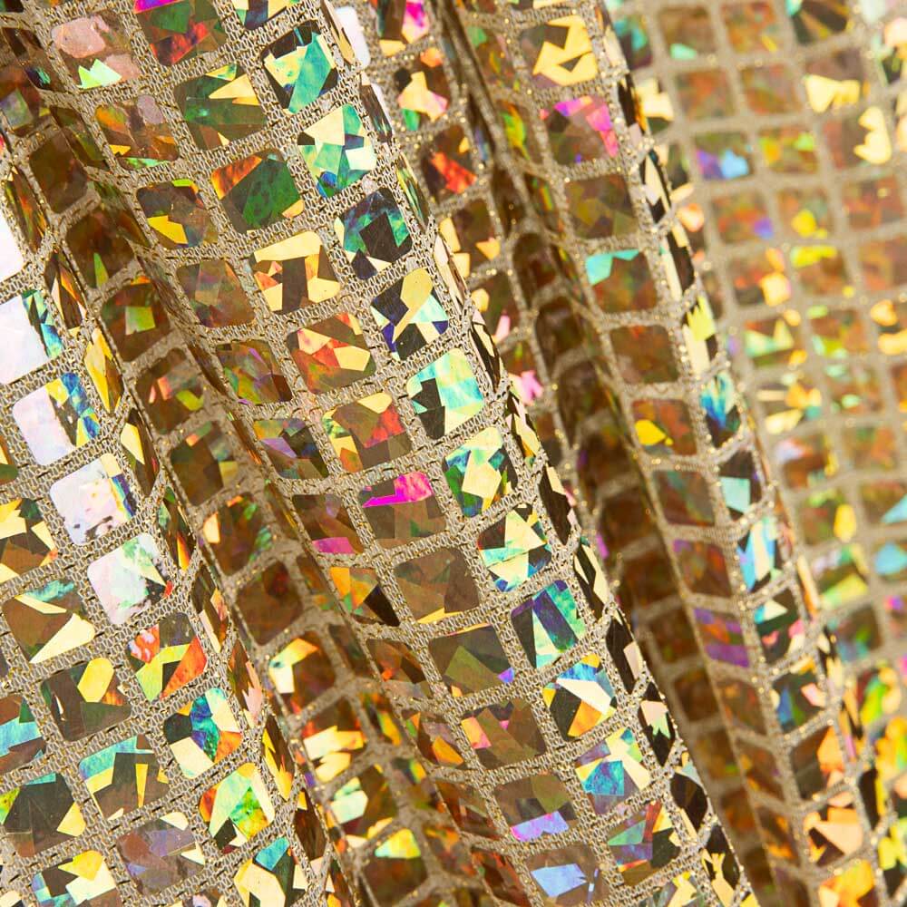 Holographie Pailletten Quadrat Gold - Ribes y Casals