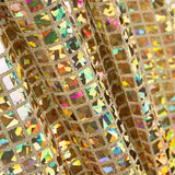 Holographie Pailletten Quadrat Gold - Ribes y Casals