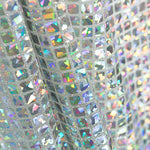 Hologramm Hologramm Pailletten Quadrat Silber - Ribes y Casals