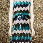 Missoni Lycra Pailletten Blau - Ribes y Casals