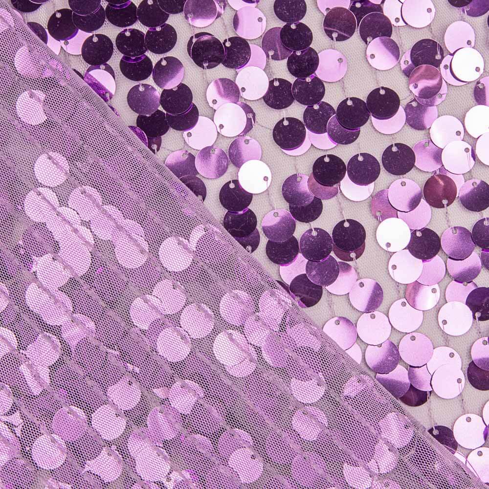 Rund Metall Pailletten Violett - Ribes y Casals