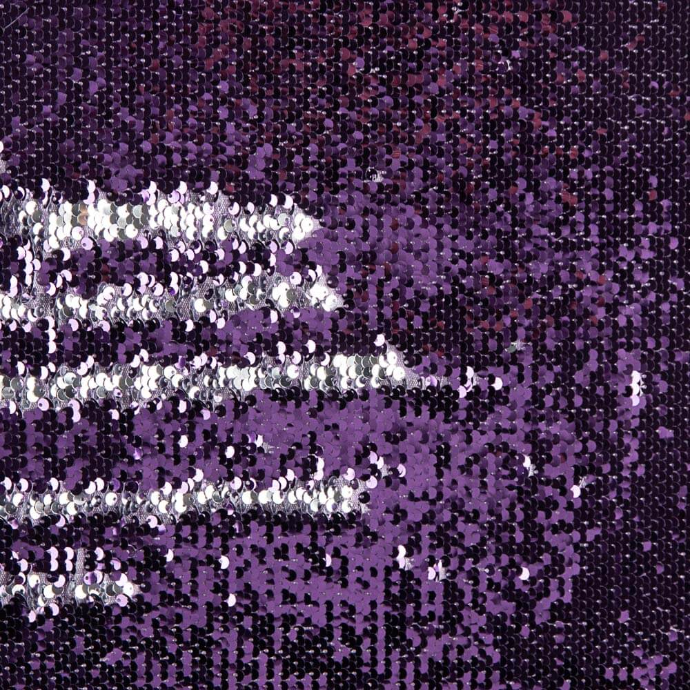 Reversible Pailletten Lila-Silber - Ribes y Casals
