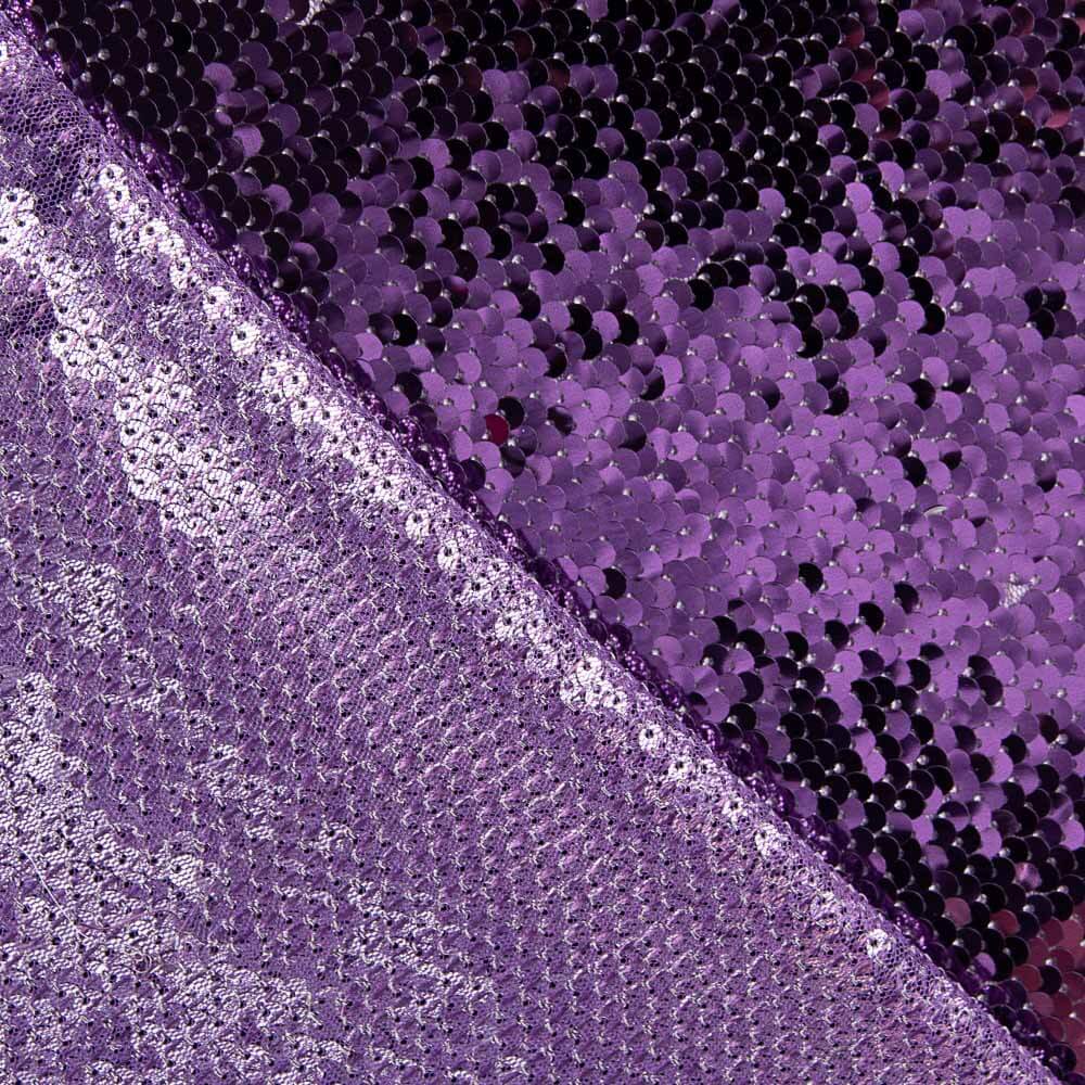 Reversible Pailletten Lila-Silber - Ribes y Casals