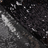 Reversible Paillette Schwarz-Silber - Ribes y Casals