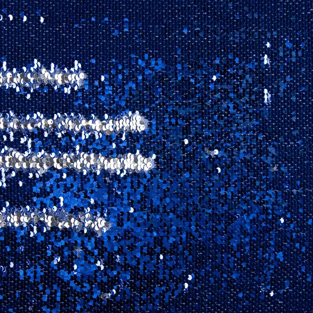 Reversible Pailletten Silber-Blau - Ribes y Casals