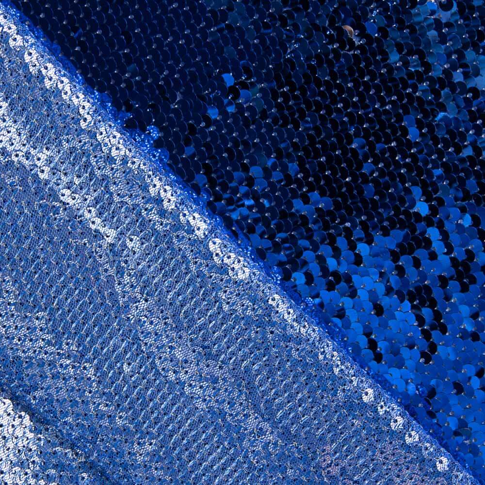 Reversible Pailletten Silber-Blau - Ribes y Casals