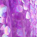 Paillettentüll in Malva mit Pailletten in Tropfenform, violett - Ribes y Casals