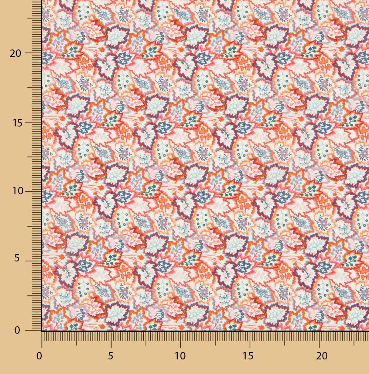 Liberty Fabrics Tana Lawn® Blatthimmel Orange - Ribes y Casals