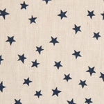 Blaue Sterne bedrucktes Leinen - Ribes y Casals