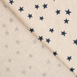 Blaue Sterne bedrucktes Leinen - Ribes y Casals