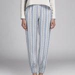 Leinen Fein gestreift Navy - Ribes y Casals