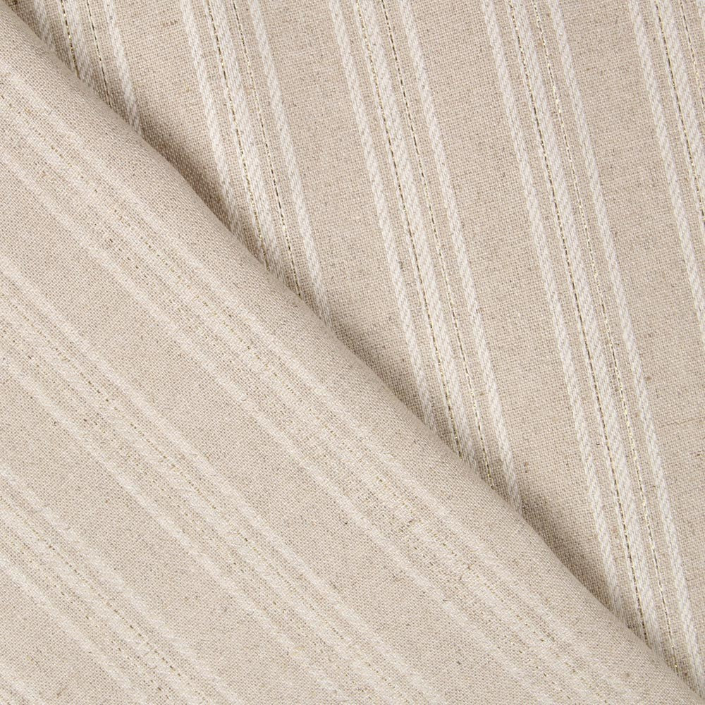 Leinen Soft Leinen Lurex Streifen Rustikal - Ribes y Casals