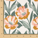 Leinen Viskose Blumen Karina - Ribes y Casals