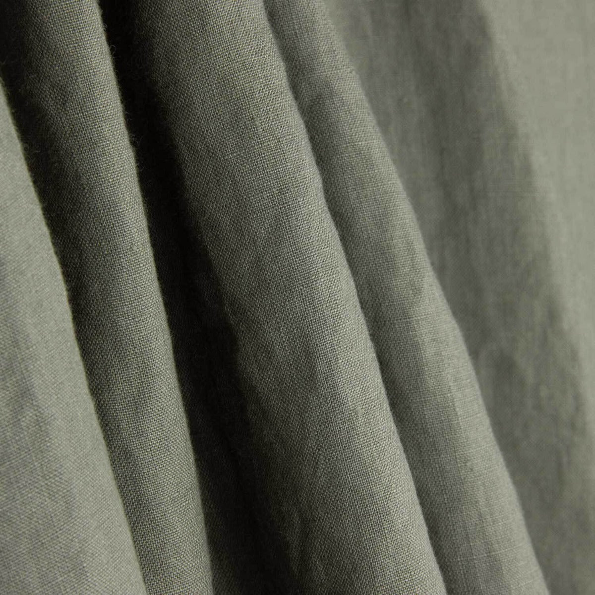Leinen Gewaschene Jupa Khaki - Ribes y Casals