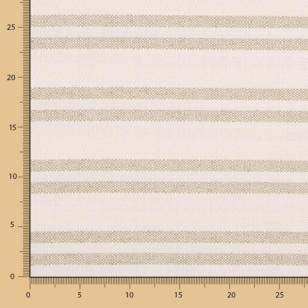 Leinen Rustikale Polsterung Multi Stripe Ecru - Ribes y Casals