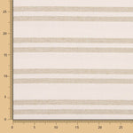 Leinen Rustikale Polsterung Multi Stripe Ecru - Ribes y Casals