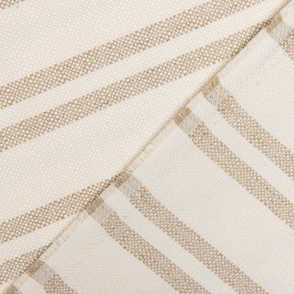 Leinen Rustikale Polsterung Multi Stripe Ecru - Ribes y Casals