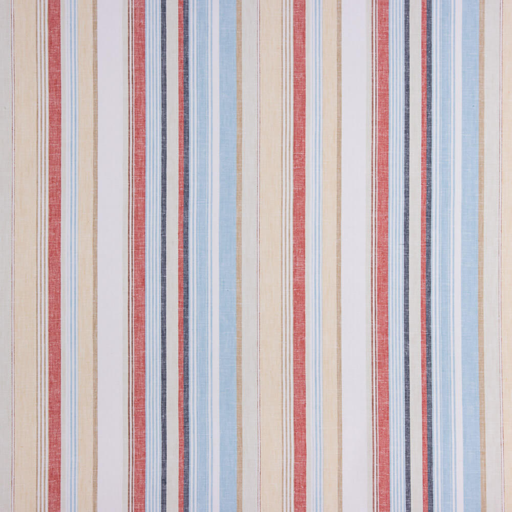 Leinen Viskose Multistripe Hellblau - Ribes y Casals
