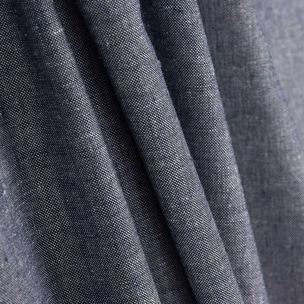 Leinen Viskose Oxford Blau - Ribes y Casals