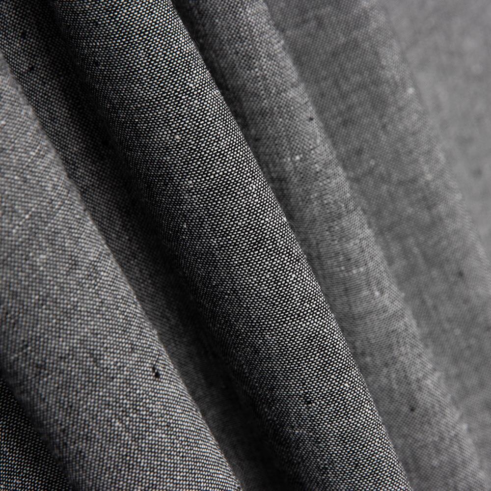Leinen Viskose Oxford Grau Medium - Ribes y Casals