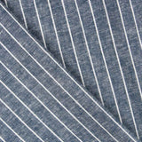 Leinen Viskose Oxford Blau gestreift - Ribes y Casals