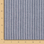 Leinen Viskose Oxford gestreift Blau - Ribes y Casals