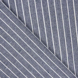 Leinen Viskose Oxford gestreift Blau - Ribes y Casals
