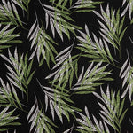 Leinen Viskose Palm Tree Schwarz - Ribes y Casals