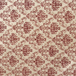 Barockes bedrucktes Segeltuch Maroon - Ribes y Casals