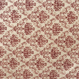 Barockes bedrucktes Segeltuch Maroon - Ribes y Casals