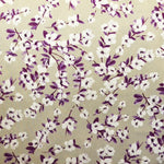 Violette Blume auf Segeltuch gedruckt - Ribes y Casals