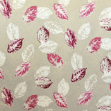 Fuchsia bedrucktes Segeltuch Blätter - Ribes y Casals