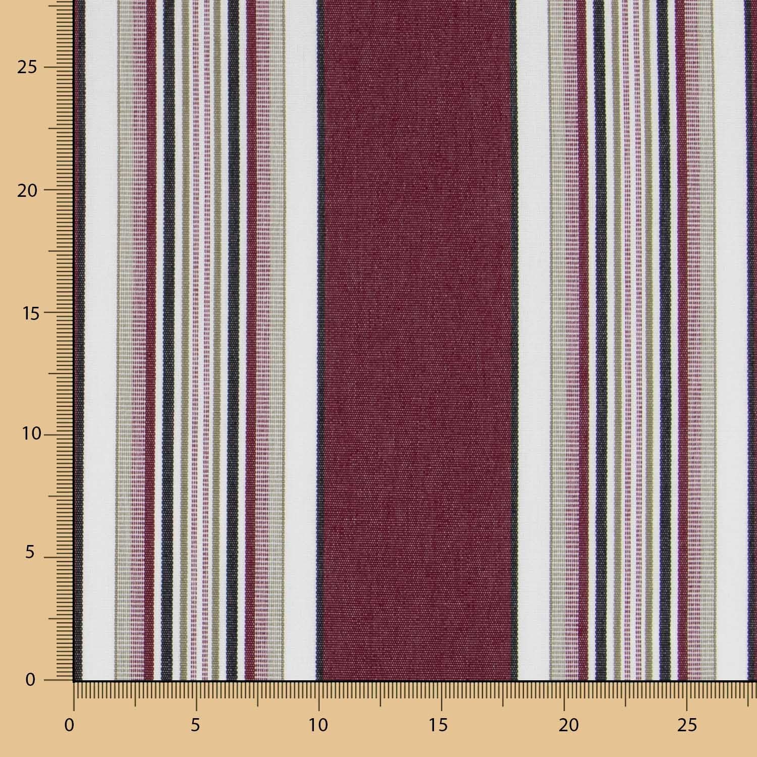 Maroon Multistriped Outdoor Plane - Ribes y Casals