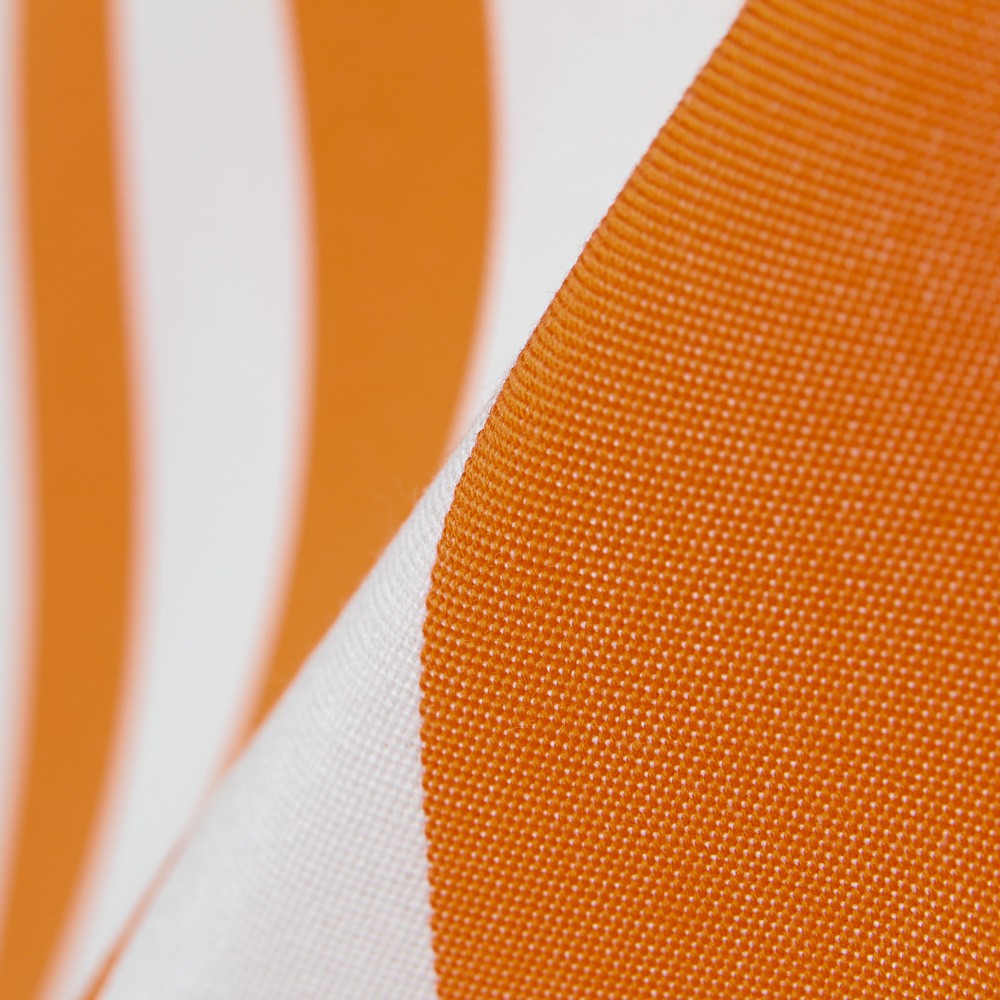 Planenaußenstoff Orange gestreift - Ribes y Casals