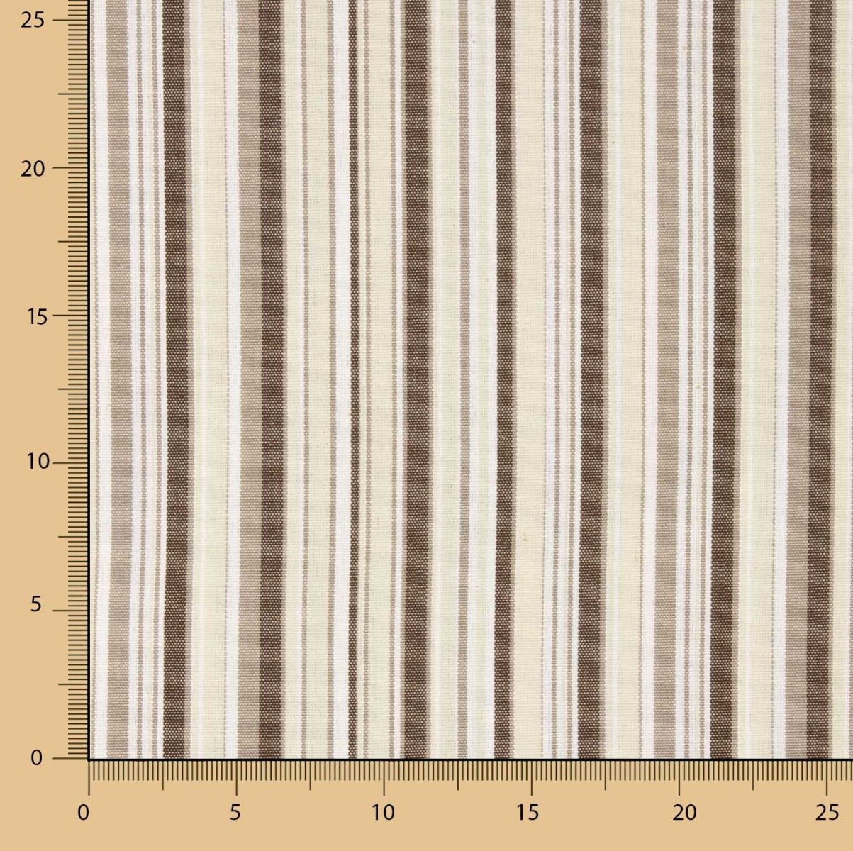 Braun-beige gestreifte Teflon Outdoor Plane 320cm - Ribes y Casals