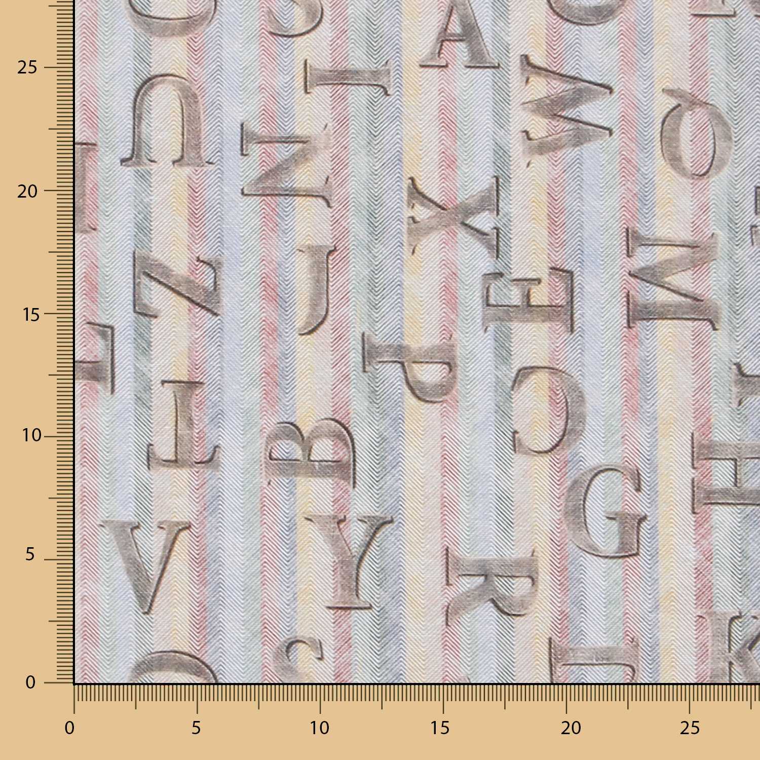 Alphabet Leinwand Multicolour - Ribes y Casals