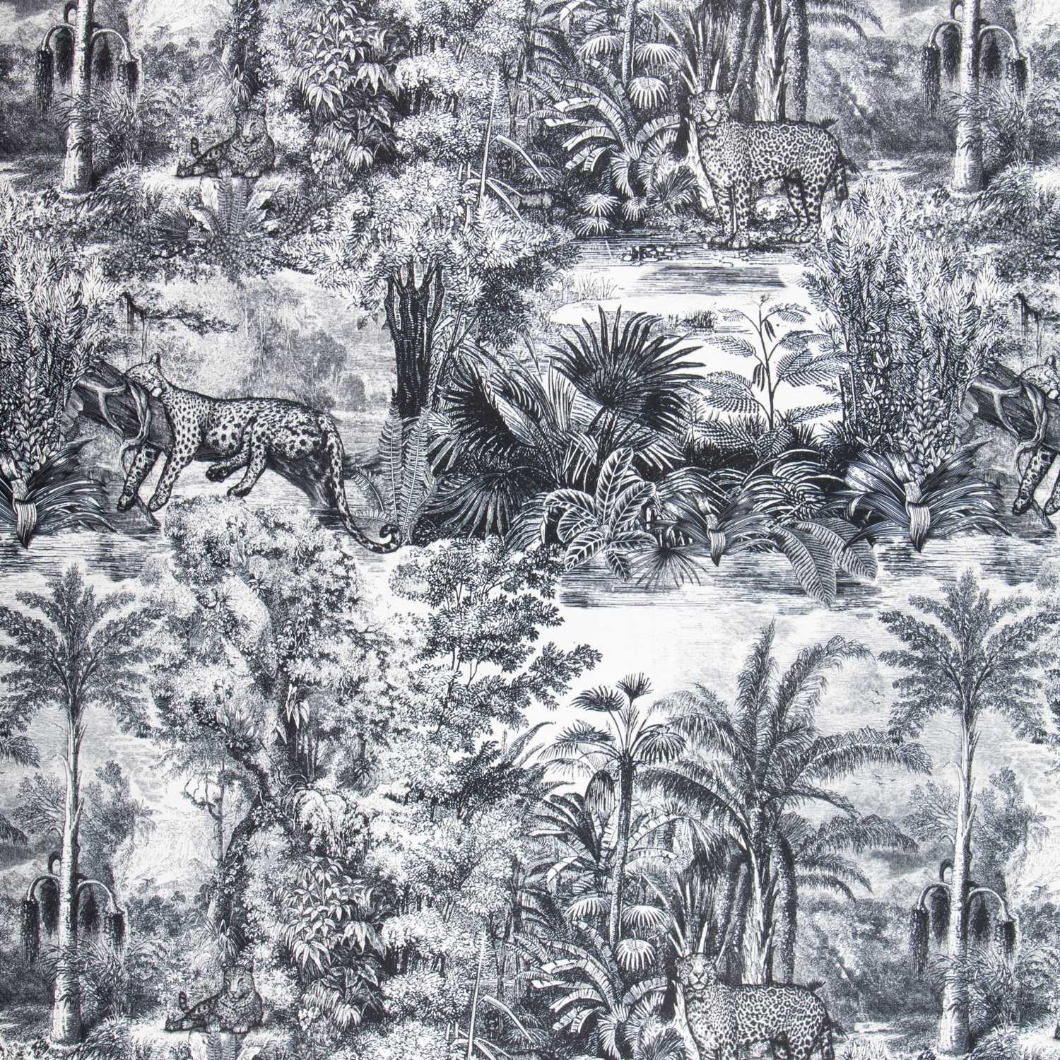 Canvas Baumwolle Afrika Schwarz - Ribes y Casals