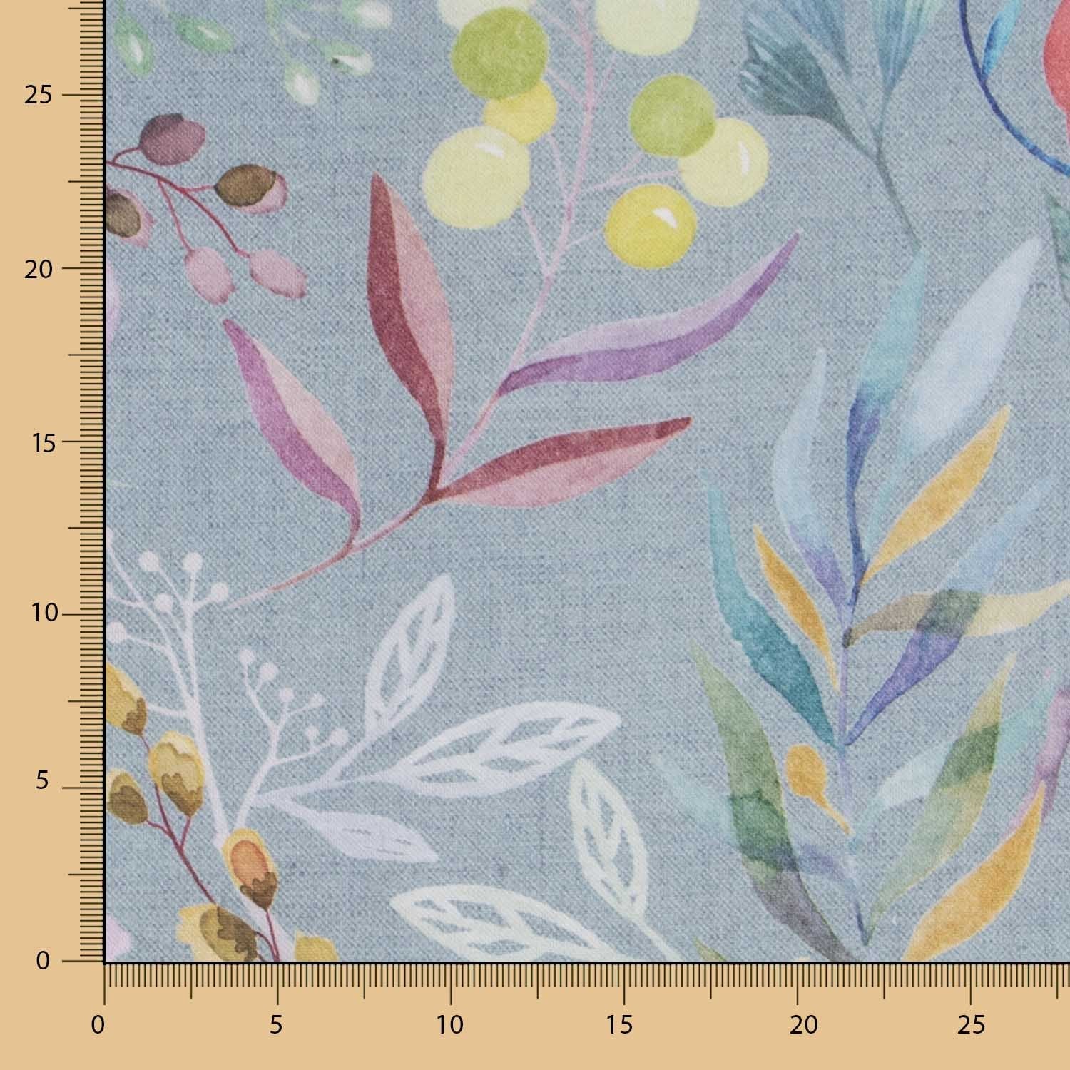 Digitales Baumwollsegeltuch Grau Aquarell - Ribes y Casals