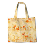 Flamingos Baumwollsegeltuch Gelb - Ribes y Casals