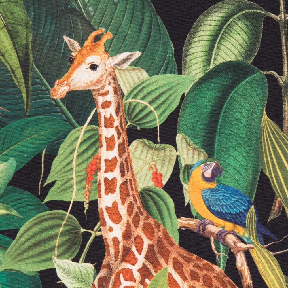 Schwarzes Safari-Baumwollsegeltuch - Ribes y Casals