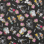 Loneta Calaveras Mexiko Schwarz - Ribes y Casals