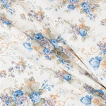 Segeltuch Cretonne Blue Flower - Ribes y Casals