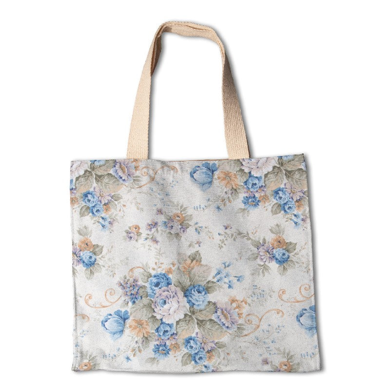 Segeltuch Cretonne Blue Flower - Ribes y Casals