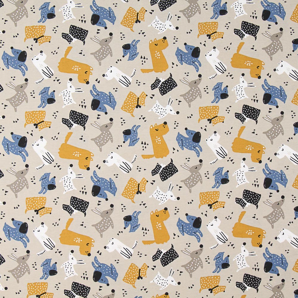 Canvas Hunde Beige - Ribes y Casals